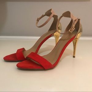 Zara Suede Heels Size 41